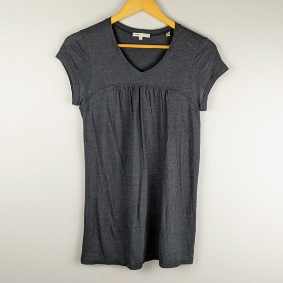 Vince Tops - Vince Black V-Neck Short Sleeve Cotton T-Shirt S